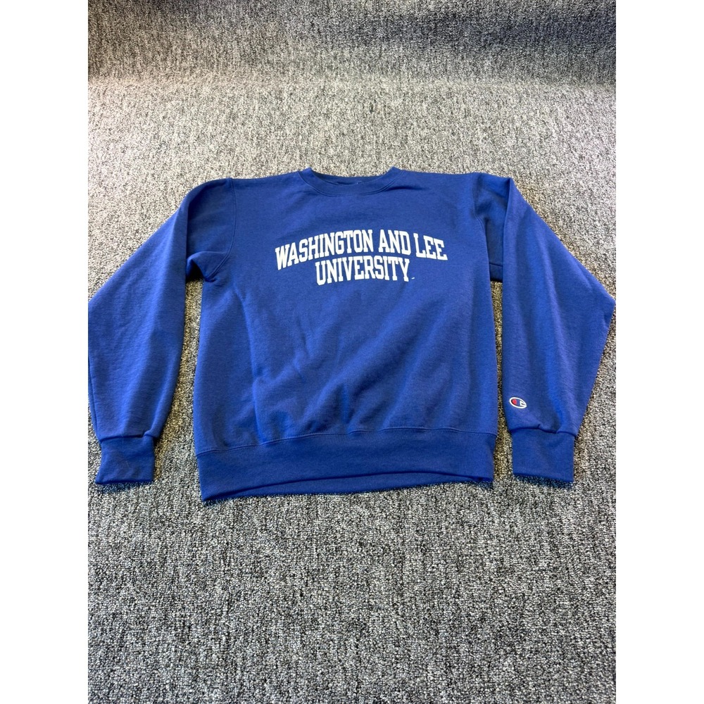 Champion Authentic Sweatshirt Mens Small Blue Washington And Lee University